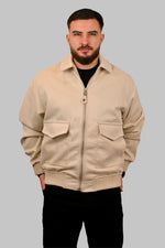 Classic Stone Bomber Jacket