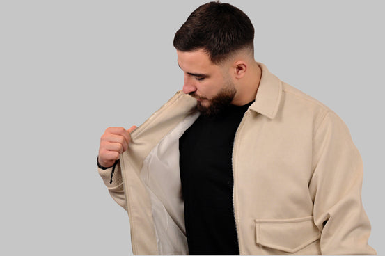 Classic Stone Bomber Jacket