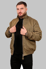 Classic Stone Bomber Jacket