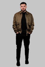 Classic Stone Bomber Jacket