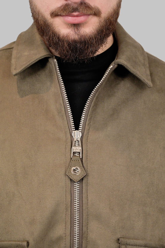 Classic Stone Bomber Jacket