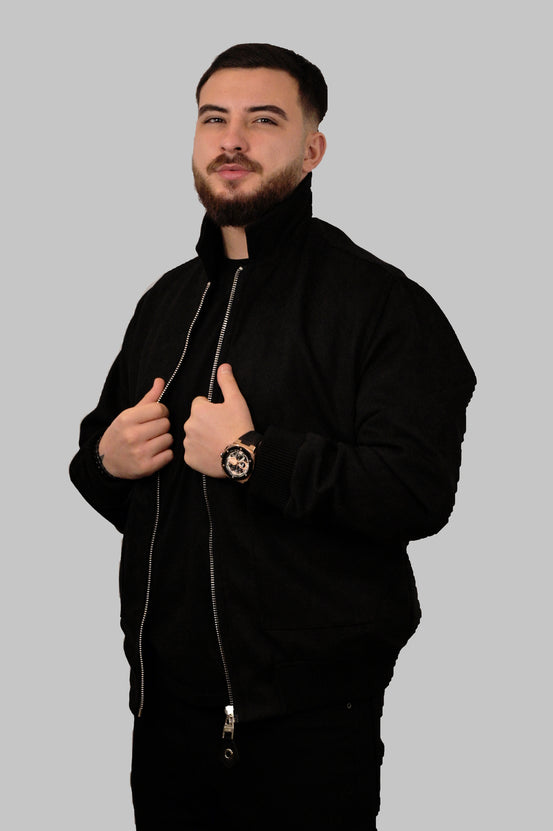 Classic Stone Bomber Jacket