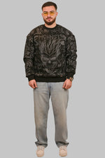 Ethnical Skull Oversize Sweatshirt