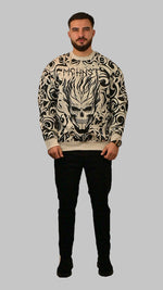 Ethnical Skull Oversize Sweatshirt