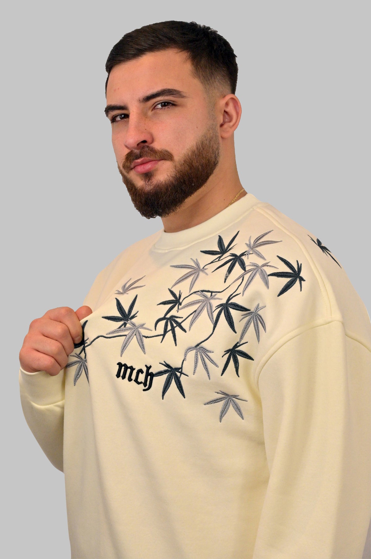 Floral Print Oversize Sweatshirt