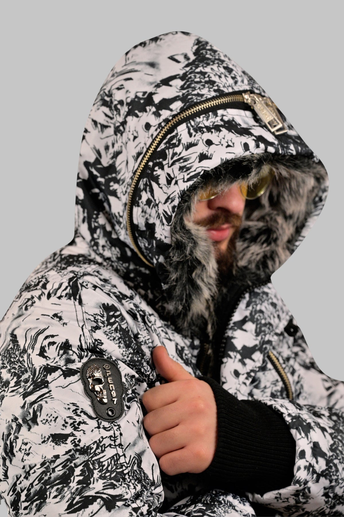 Two-Tone Classic Coat