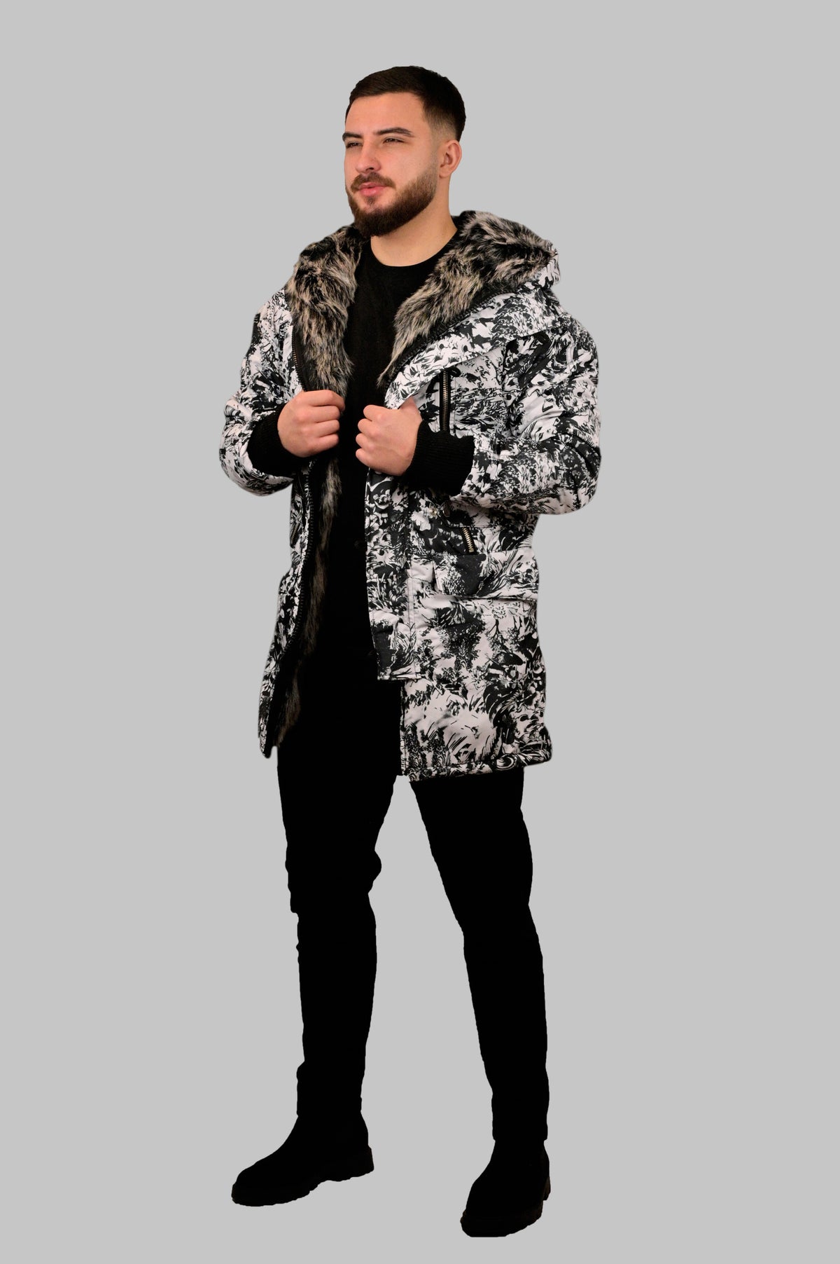 Two-Tone Classic Coat