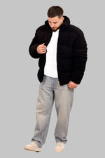 Wool Knit Puffer Jacket