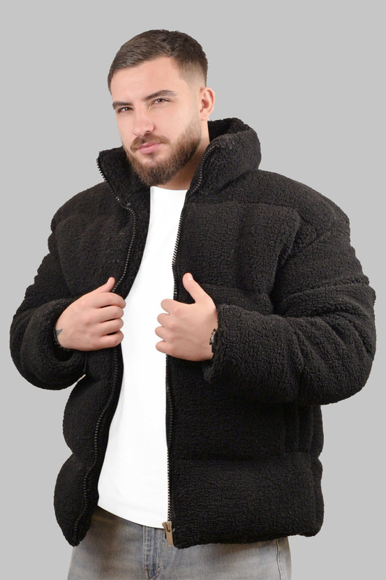 Wool Knit Puffer Jacket