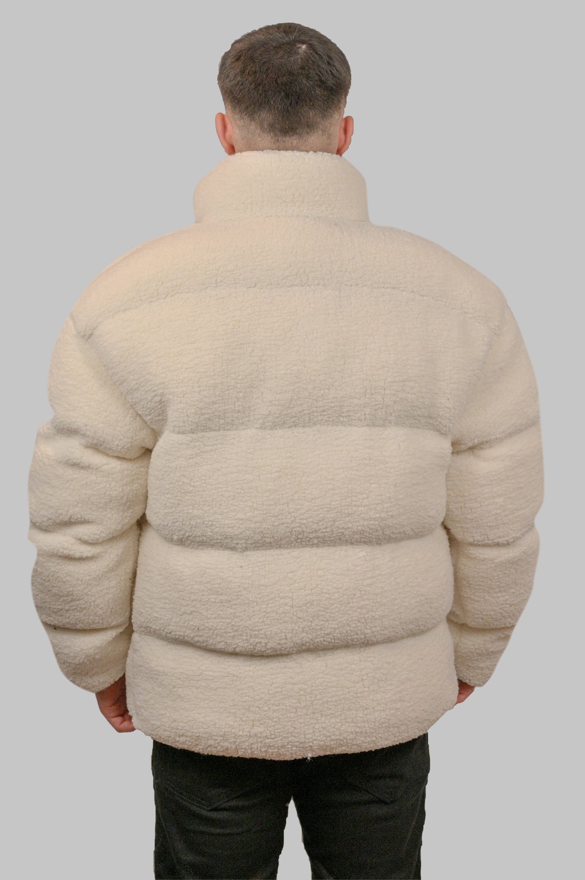 Wool Knit Puffer Jacket