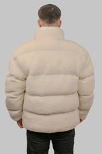 Wool Knit Puffer Jacket