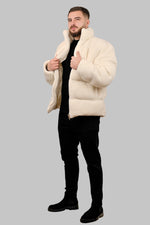 Wool Knit Puffer Jacket