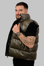 Reflective Leather Jacket